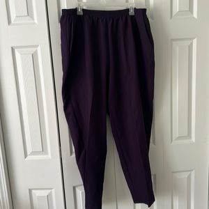 22W Alfred Dunner purple dress pants